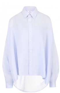 Льняная блуза с удлиненной спинкой Yohji Yamamoto
