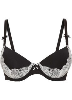 Бюстгальтер, чашка E, чашка E (черный/экрю) Bonprix