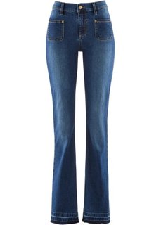 Дизайн от Maite Kelly: джинсы Bootcut с эффектом пуш-ап (синий «потертый») Bonprix