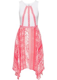 Летнее платье (нежный ярко-розовый/белый с узором) Bonprix