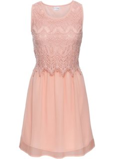 Платье с кружевной отделкой (винтажно-розовый) Bonprix