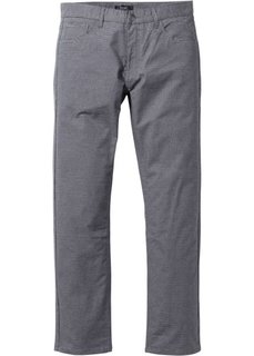 Брюки-стретч Regular Fit Straight, cредний рост (N) (черный/серый с узором) Bonprix