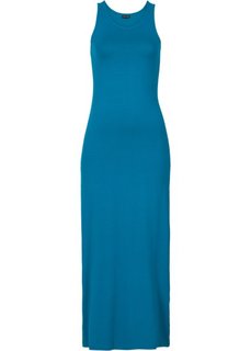 Трикотажное макси-платье (сине-зеленый) Bonprix