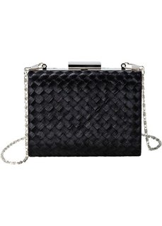 Прямоугольная сумка плетеного дизайна (черный) Bonprix