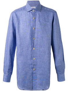 рубашка в мелкую клетку Kiton
