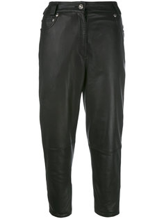cropped leather pants Versace Vintage