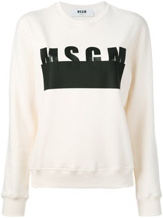 толстовка с принтом-логотипом MSGM