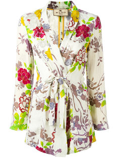 printed tie-fastening jacket  Etro