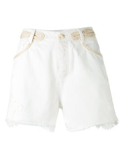 джинсовые шорты с потертой отделкой Ermanno Scervino