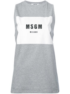 футболка с принтом-логотипом MSGM