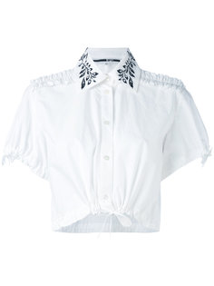 укороченная блузка с вышивкой McQ Alexander McQueen