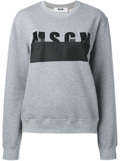 толстовка с принтом-логотипом MSGM