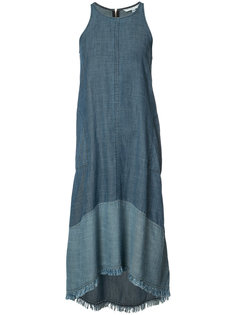 sleeveless denim dress Trina Turk