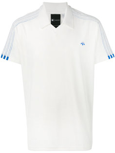 велюровая рубашка-поло с логотипом Adidas Originals By Alexander Wang