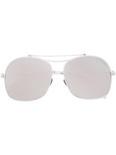 солнцезащитные очки-авиаторы Piercing Shield Alexander McQueen