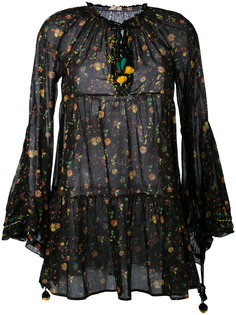 floral flared sleeve dress Anjuna