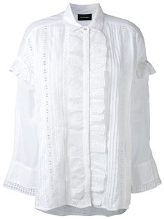 english embroidery ruffled shirt The Kooples
