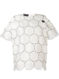 circles motif scalloped blouse Rochas