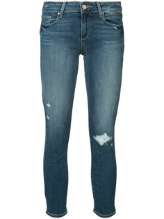 distressed ankle jeans Paige