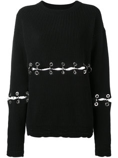 ribbed eyelet jumper  Filles A Papa