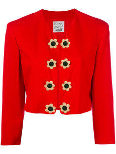 open front cropped blazer Moschino Vintage