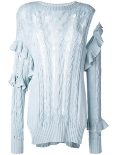 distressed ruffle jumper Magda Butrym