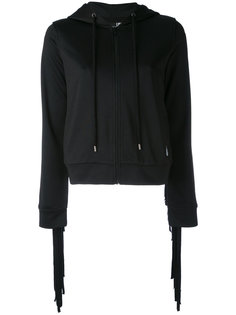 zip knit hoodie Love Moschino