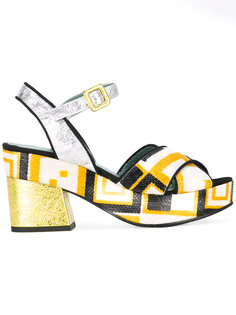 chunky printed sandals Paola Darcano