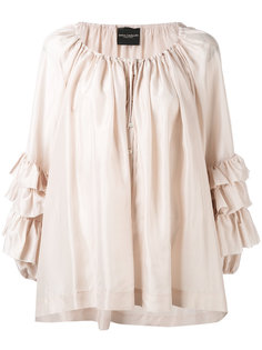 ruffled sleeve blouse Erika Cavallini