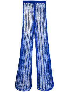 сетчатые удлиненные брюки Balmain