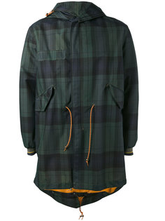 checked hooded coat Mr &amp; Mrs Italy