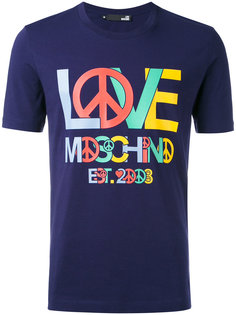 logo print T-shirt Love Moschino