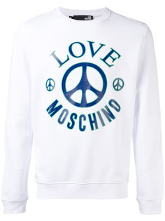 logo print sweatshirt Love Moschino