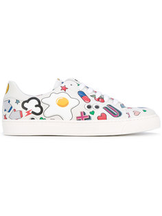 patch lace-up sneakers Anya Hindmarch