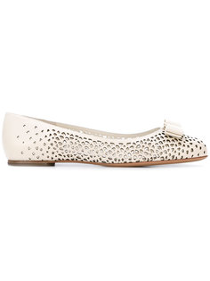 Varina laser-cut ballerina flats Salvatore Ferragamo