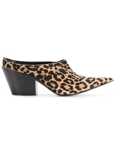 Equilieus Point Toe Leopard Print Pumps Haider Ackermann