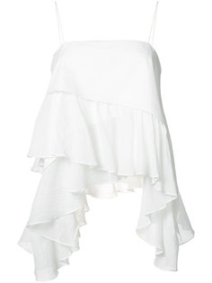 asymmetric ruffle top Cinq A Sept