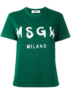 logo print T-shirt  MSGM