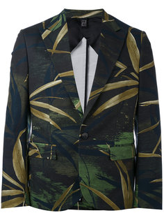 парусиновый пиджак с растительным принтом Christian Pellizzari