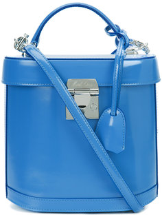 removable strap structured tote Mark Cross