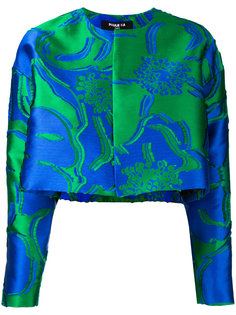 floral jacquard cropped jacket Paule Ka