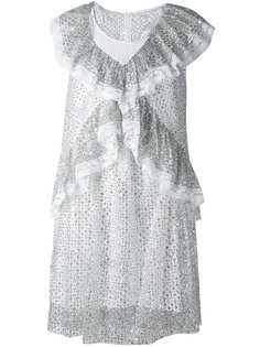 ruffled V-neck dress Manoush