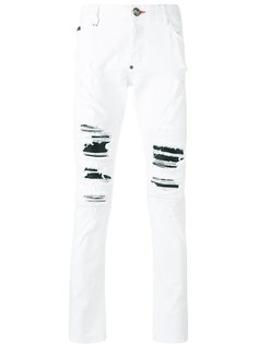 состаренный джинсы  Philipp Plein