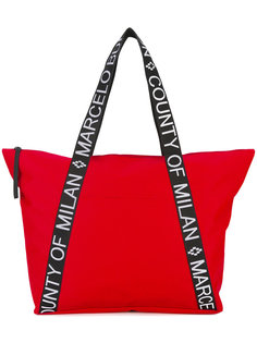 branded strap tote Marcelo Burlon County Of Milan