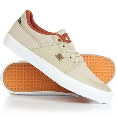 Кеды кроссовки низкие DC Wes Kremer Tan/Brown