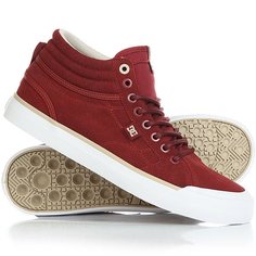 Кеды кроссовки высокие женские DC Evan Hi Se Burgundy