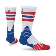 Носки средние Stance Nba Oncourt Crew Thin Stripe Red