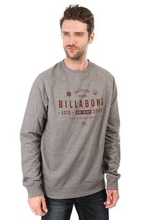 Толстовка свитшот Billabong Watcher Grey Heather