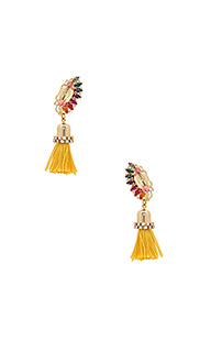 Crystal cluster drop tassel earring - Anton Heunis