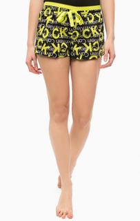 Хлопковые шорты с логотипом бренда Calvin Klein